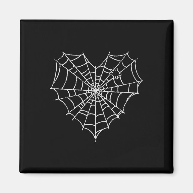 Halloween Spider Web Kostüm Niedlich Heart Spider  Magnet (Vorne)