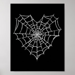 Halloween Spider Web Kostüm Niedlich Heart Spider  Poster