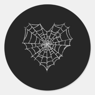 Halloween Spider Web Kostüm Niedlich Heart Spider  Runder Aufkleber