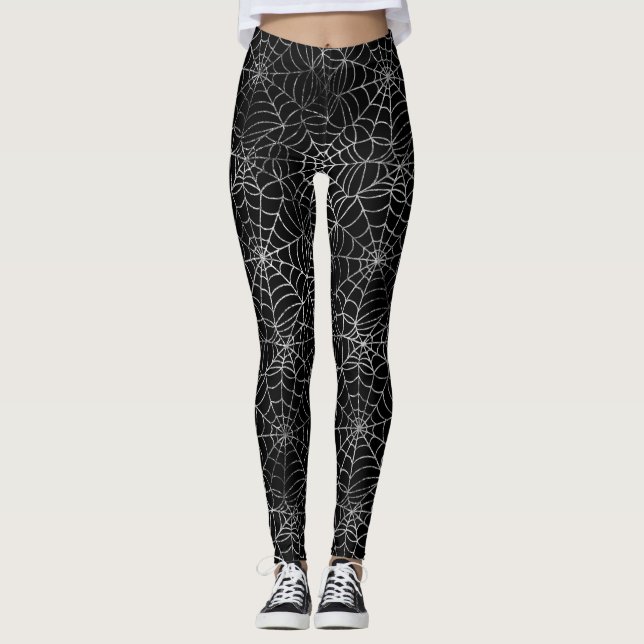 Halloween Spider Web Leggings (Vorderseite)
