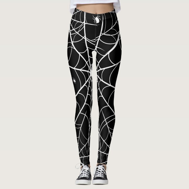 Halloween Spider Web Leggings (Vorderseite)