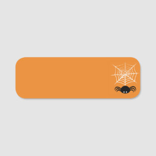 Halloween Spider Web Namensschild