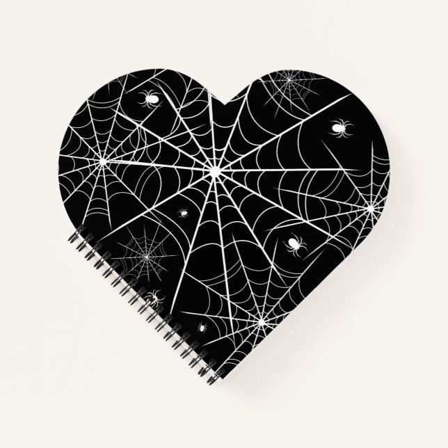 Halloween Spider Web Notizbuch (Vorderseite)
