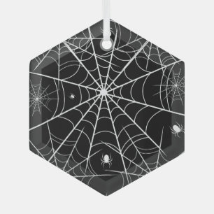 Halloween Spider Web Ornament Aus Glas