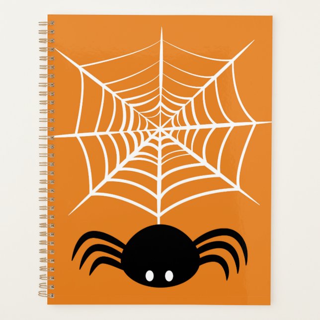 Halloween Spider Web Planer (Vorderseite)