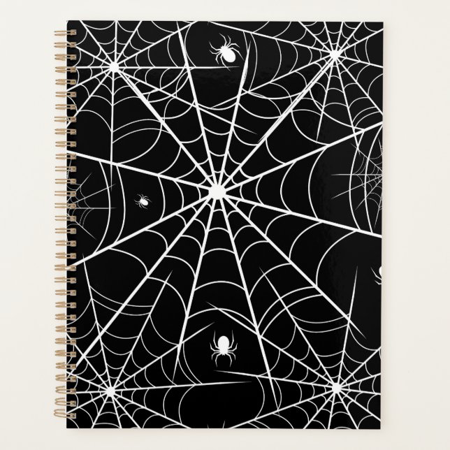 Halloween Spider Web Planer (Vorderseite)