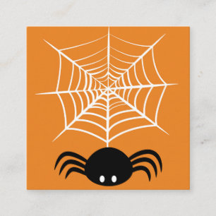 Halloween Spider Web Quadratische Visitenkarte