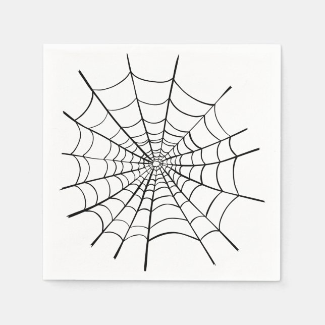 Halloween Spider Web Serviette (Vorderseite)