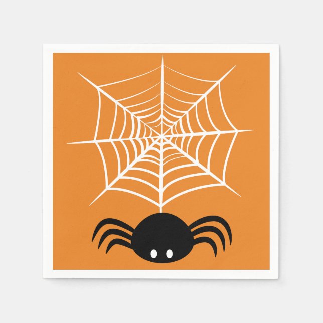 Halloween Spider Web Serviette (Vorderseite)