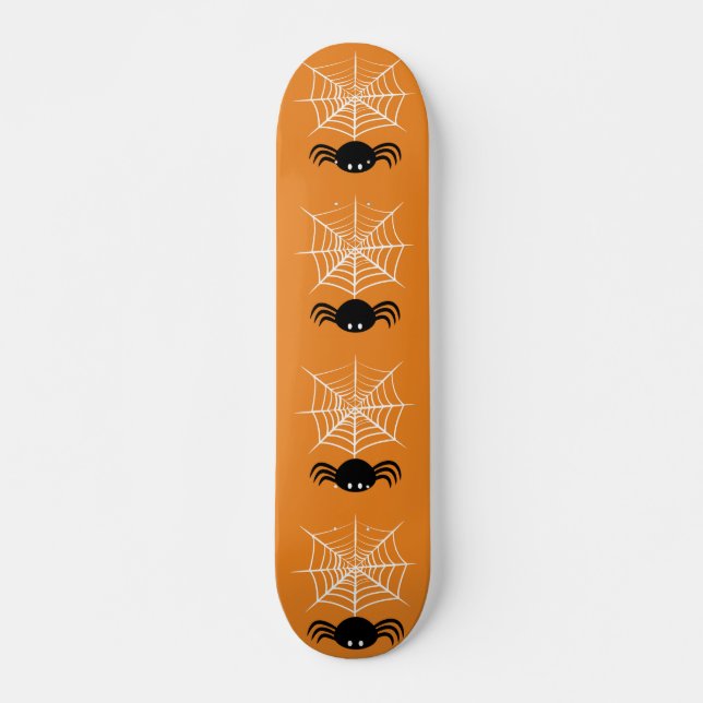 Halloween Spider Web Skateboard (Vorne)