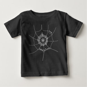 Halloween Spider Web Spooky Beängstigend Whimsical Baby T-shirt