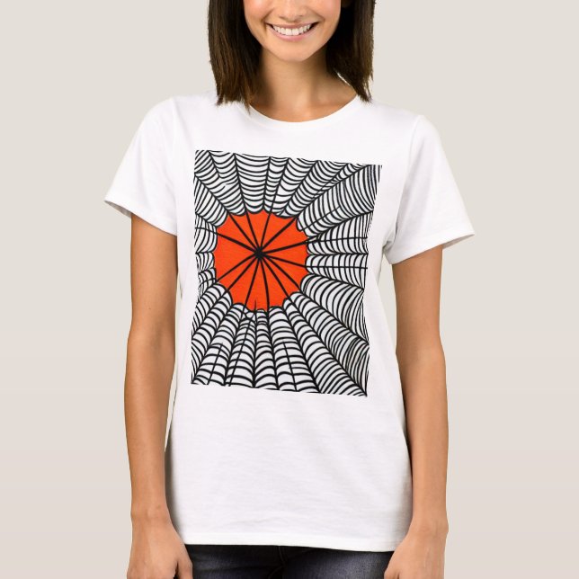 Halloween Spider Web T-Shirt (Vorderseite)