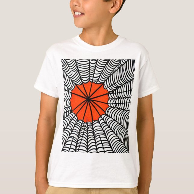Halloween Spider Web T-Shirt (Vorderseite)