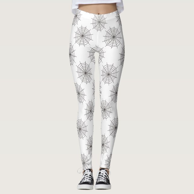 Halloween, Spider Web, Trick oder Treat, Boo Leggings (Vorderseite)