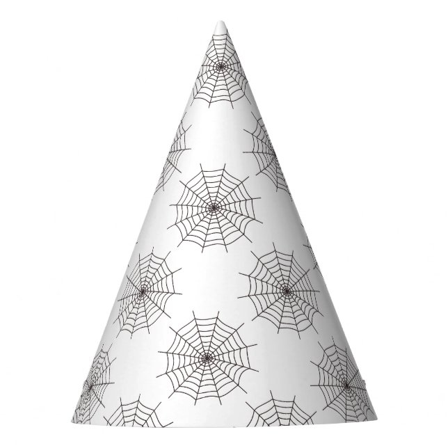 Halloween, Spider Web, Trick oder Treat, Boo Partyhütchen (Vorderseite)