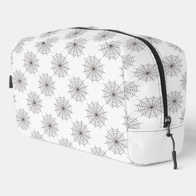 Halloween, Spider Web, Trick oder Treat, Boo Waschbeutel (Rechte Ecke)