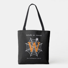 Halloween Spider Web Trick oder Treat Monogram
