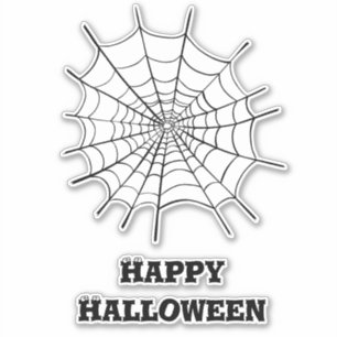 Halloween Spider Web und Eyeballs Aufkleber