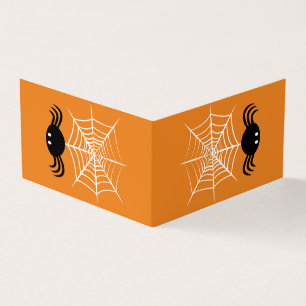 Halloween Spider Web Visitenkarten