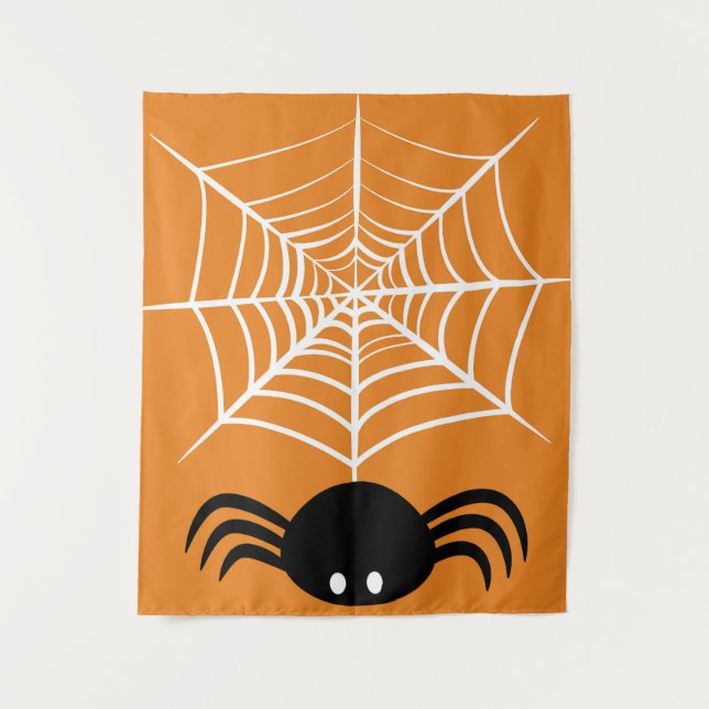 Halloween Spider Web Wandteppich (Vorderseite)