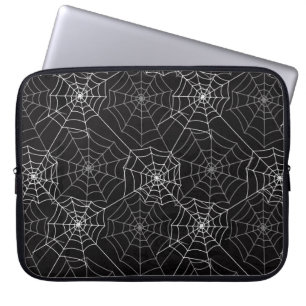 Halloween Spider Webmuster Laptop Sleeve