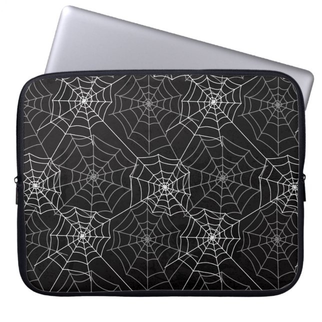 Halloween Spider Webmuster | Laptop Sleeve (Vorderseite)