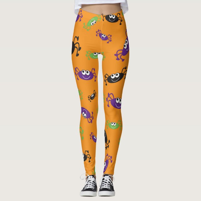 Halloween Spiders (2) Leggings (Vorderseite)