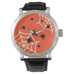 Halloween Spiders on Web Armbanduhr