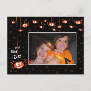 Halloween Spiders und Web Foto Postcard Postkarte