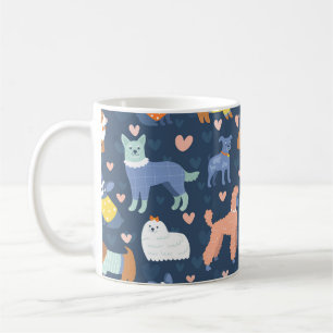 Halloween Spiders Web: Nahtloses Muster Kaffeetasse