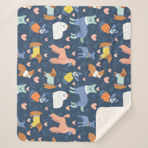 Halloween Spiders Web: Nahtloses Muster Sherpadecke