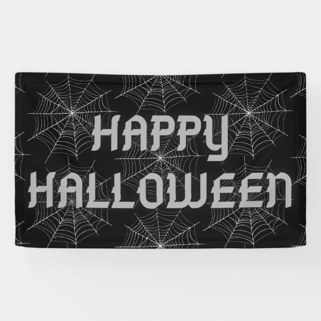 Halloween Spiderweb Banner (Horizontal)