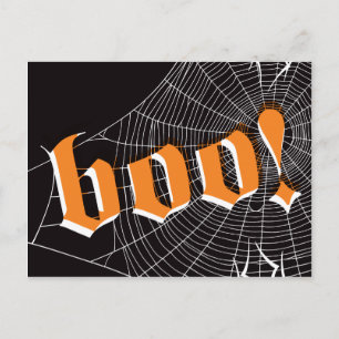 Halloween SpiderWeb Postcard Postkarte
