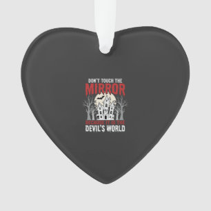 Halloween Spiegel Teufel Welt Grafik Ornament
