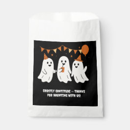 Halloween Spielerei Weißer Geist Schwarzes Festlic Geschenktütchen