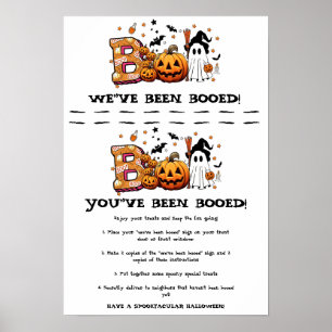 Halloween-Spielzeichen Poster