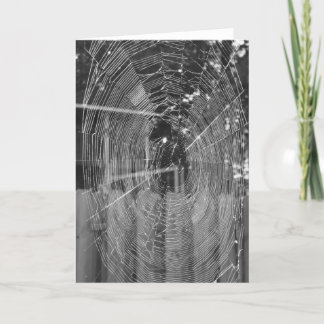 Halloween-Spinne Netz Karte