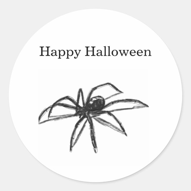 Halloween-Spinnen-Aufkleber Runder Aufkleber (Vorderseite)