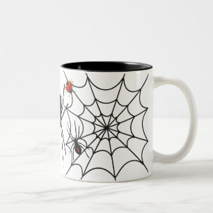 Halloween-Spinnen-Tasse Zweifarbige Tasse