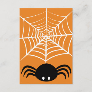 Halloween Spinnennetz Begleitkarte