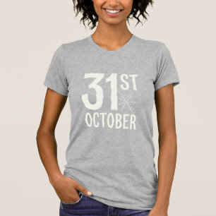 Halloween-Spinnennetz-Design am 31. Oktober T-Shirt