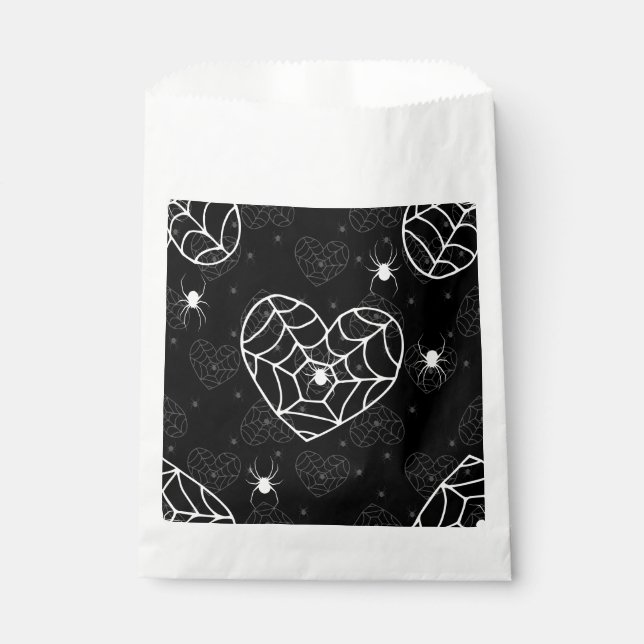 Halloween-Spinnennetz Geschenktütchen (Vorderseite)