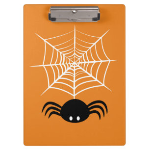 Halloween Spinnennetz Klemmbrett