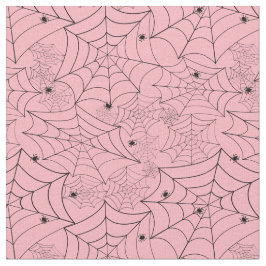 Halloween Spinnennetz Pastellrosa Spinnennetz Stoff