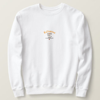 Halloween Spinnennetz Schwarz-Weiß Gothic Gruselig Sweatshirt