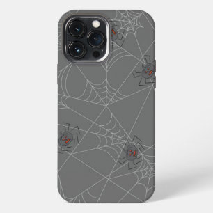 Halloween Spinnennetz und Kürbisse iPhone 13 Pro Max Hülle