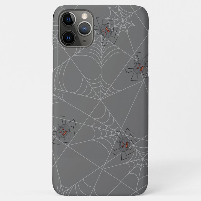Halloween Spinnennetze und Kürbis Case-Mate iPhone Hülle (Rückseite)