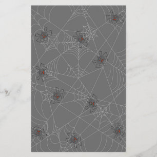 Halloween Spinnennetze und Kürbis Flyer
