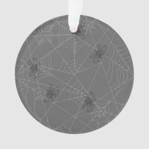 Halloween Spinnennetze und Kürbis Ornament