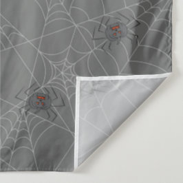 Halloween Spinnennetze und Kürbis Wandteppich
